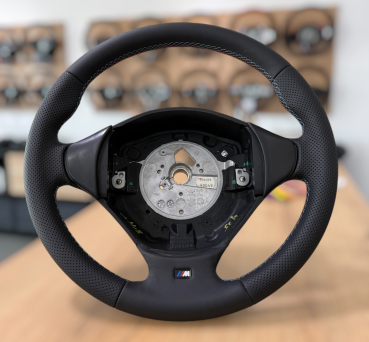 BMW E36 M3 Z3 E38 E39 M Lederlenkrad neu beziehen, Design A706